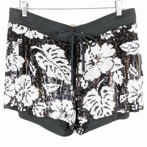 Michael Kors Floral Sequin Shorts